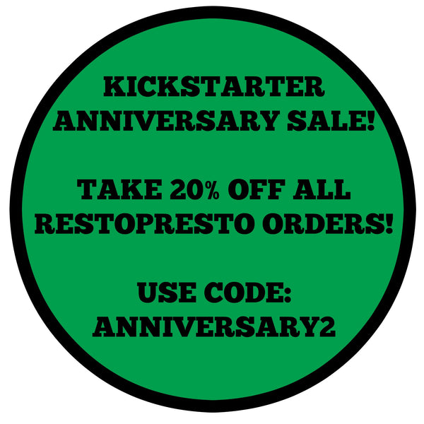 Save 20% on all RestoPresto orders before midnight on 10/29!