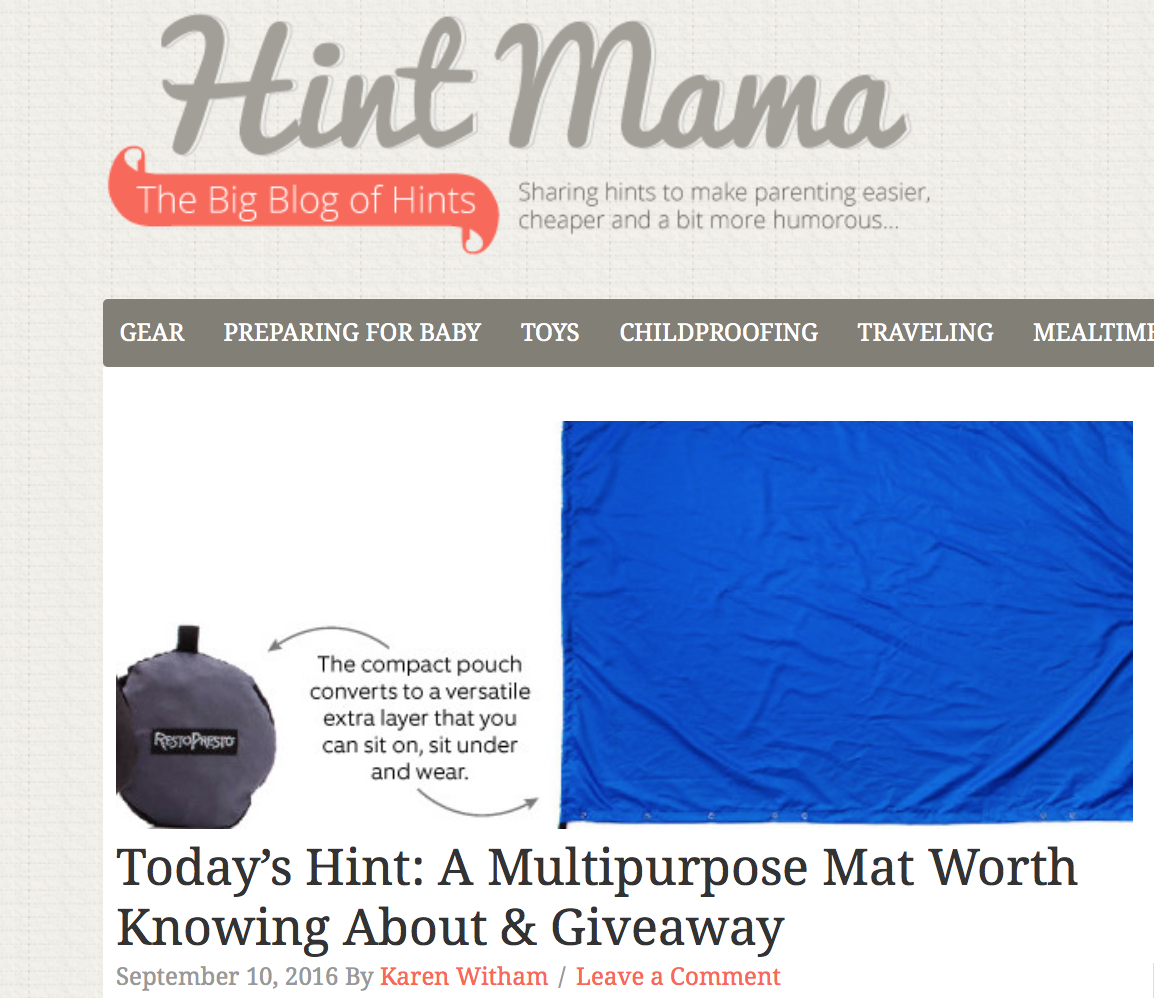 Hint Mama & RestoPresto Team up for a Giveaway!