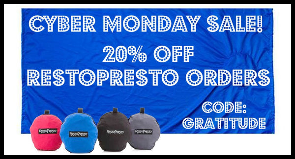 RestoPresto Cyber Monday 20% off sale!
